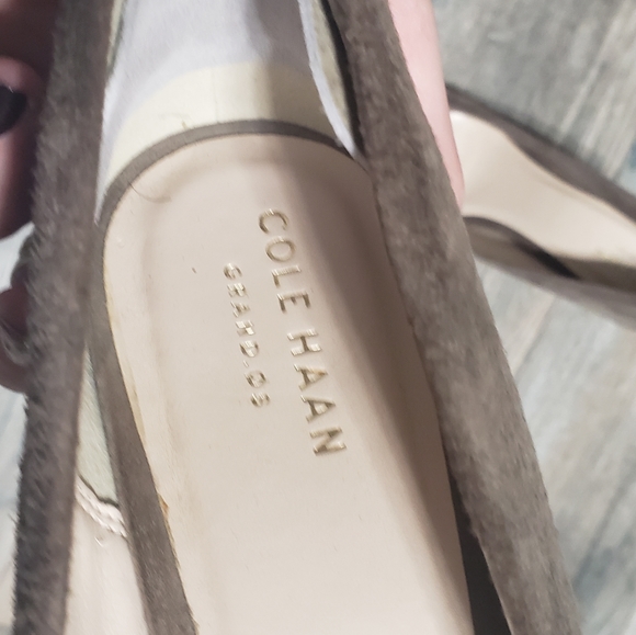 Cole Haan suede chunky heels right 8.5 & left 9 - Picture 10 of 10